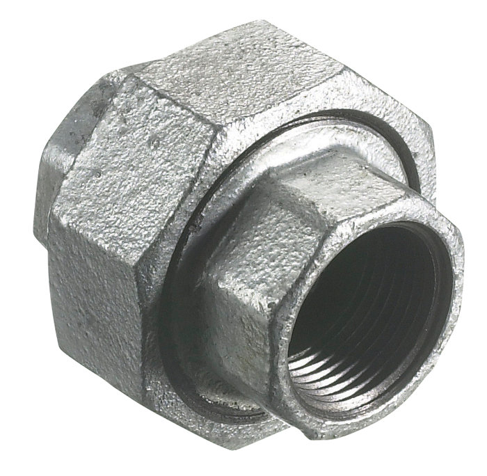 Galvaniseret union 1/2" - muffe/muffe